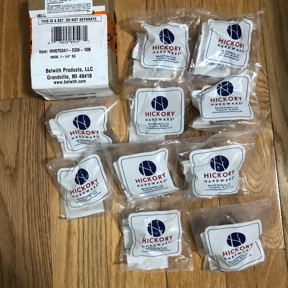 (WILL SEPARATE! Have 20) $3 each: Elusive Gold Nickel 1 1/4” Square Knobs - Picture 11 of 16